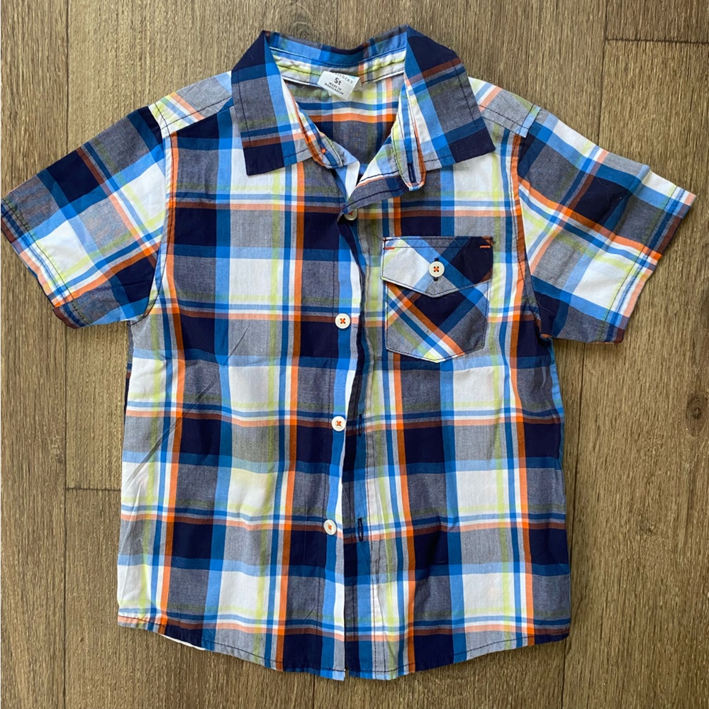 Healthtex Plaid Button Down Shirt